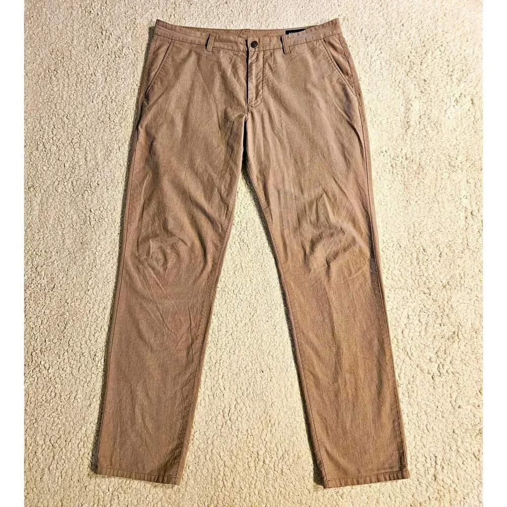 Bonobos Athletic Fit Men's 36x34 Tan Khaki Chinos Stretch Casual Pants